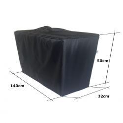 Wodoodporna torba ochronna na materac składany 200x140x8cm czarna