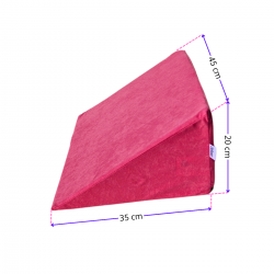 Wielofunkcyjna poduszka klin 35x45x20 cm – do leżenia, czytania i podparcia nóg