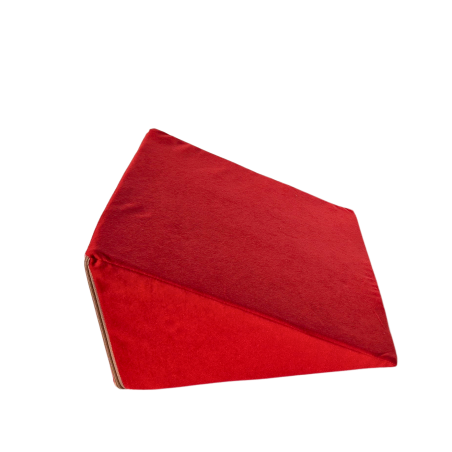 Wielofunkcyjna poduszka klin 35x45x20 cm – do leżenia, czytania i podparcia nóg - 3100 Czerwony