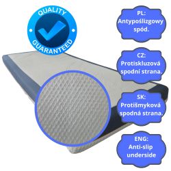 Pokrowiec na materac VENUS 90x200 (15–18 cm) z zamkiem, oddychający, antypoślizgowy, pranie 30°C | Natalia Spzoo