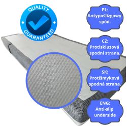 Materac CLASSIC 90x200 (20 cm) z zamkiem dookoła, antypoślizgowy, z uchwytami, pranie 40°C | Natalia Spzoo