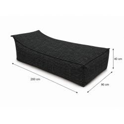 Maxi Outdoor 200x90x40 cm – duża leżanka ogrodowa, pufa wypoczynkowa 01