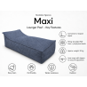 Maxi Outdoor 200x90x40 cm – duża leżanka ogrodowa, pufa wypoczynkowa 06
