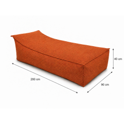 Maxi Outdoor 200x90x40 cm – duża leżanka ogrodowa, pufa wypoczynkowa 09