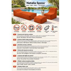 Maxi Outdoor 200x90x40 cm – duża leżanka ogrodowa, pufa wypoczynkowa 09