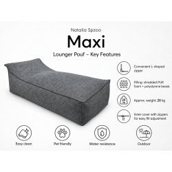 Maxi Outdoor 200x90x40 cm – duża leżanka ogrodowa, pufa wypoczynkowa 23
