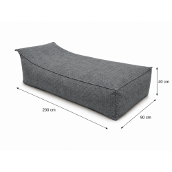 Maxi Outdoor 200x90x40 cm – duża leżanka ogrodowa, pufa wypoczynkowa 23