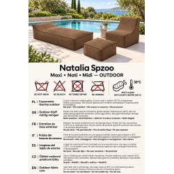 Maxi Outdoor 200x90x40 cm – duża leżanka ogrodowa, pufa wypoczynkowa 37