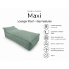 Maxi Indoor 200x90x40 cm – duża leżanka do salonu, pufa wypoczynkowa B09
