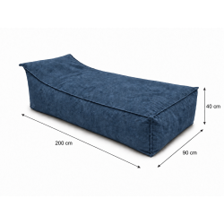 Maxi Indoor 200x90x40 cm – duża leżanka do salonu, pufa wypoczynkowa B39