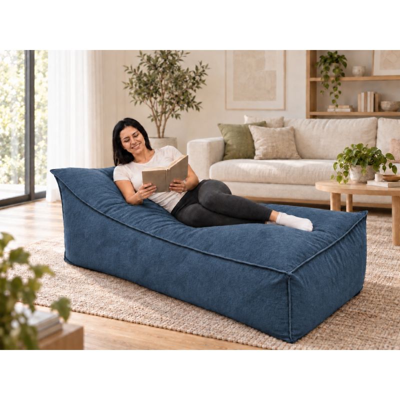 Maxi Indoor 200x90x40 cm – duża leżanka do salonu, pufa wypoczynkowa B39