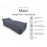 Maxi Indoor 200x90x40 cm – duża leżanka do salonu, pufa wypoczynkowa B40