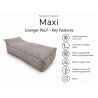 Maxi Indoor 200x90x40 cm – duża leżanka do salonu, pufa wypoczynkowa B50