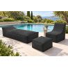 Midi Outdoor 55x55x35 cm – pufa ogrodowa, podnóżek i dodatkowe siedzisko 01