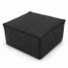 Midi Outdoor 55x55x35 cm – pufa ogrodowa, podnóżek i dodatkowe siedzisko 01