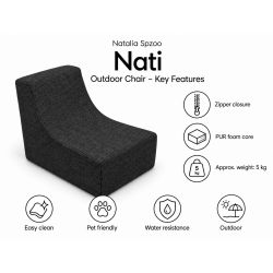 Nati Outdoor 55x75x70 cm – fotel ogrodowy, fotel wypoczynkowy na taras 01