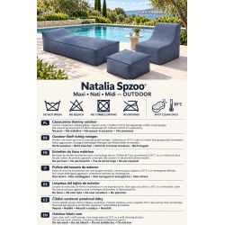Midi Outdoor 55x55x35 cm – pufa ogrodowa, podnóżek i dodatkowe siedzisko 06
