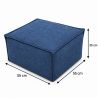 Midi Indoor 55x55x35 cm – pufa do salonu, podnóżek i dodatkowe siedzisko B39