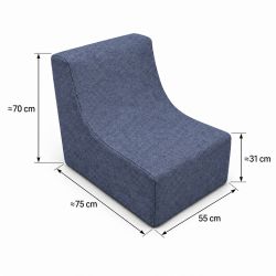 Nati Outdoor 55x75x70 cm – fotel ogrodowy, fotel wypoczynkowy na taras 06