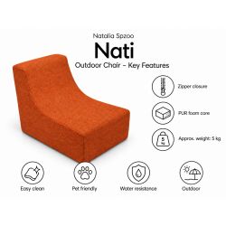 Nati Outdoor 55x75x70 cm – fotel ogrodowy, fotel wypoczynkowy na taras 09