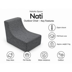 Nati Outdoor 55x75x70 cm – fotel ogrodowy, fotel wypoczynkowy na taras 23