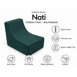 Nati Outdoor 55x75x70 cm – fotel ogrodowy, fotel wypoczynkowy na taras 26