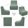 Nati Indoor 55x75x70 cm – fotel wypoczynkowy do salonu, miękki fotel relaksacyjny B09