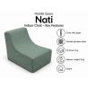 Nati Indoor 55x75x70 cm – fotel wypoczynkowy do salonu, miękki fotel relaksacyjny B09