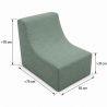 Nati Indoor 55x75x70 cm – fotel wypoczynkowy do salonu, miękki fotel relaksacyjny B09