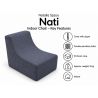Nati Indoor 55x75x70 cm – fotel wypoczynkowy do salonu, miękki fotel relaksacyjny B40