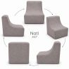 Nati Indoor 55x75x70 cm – fotel wypoczynkowy do salonu, miękki fotel relaksacyjny B50