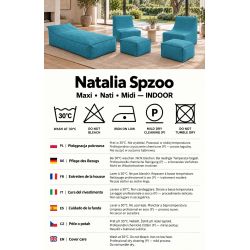 Midi Indoor 55x55x35 cm – pufa do salonu, podnóżek i dodatkowe siedzisko B18