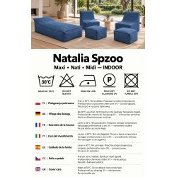 Midi Indoor 55x55x35 cm – pufa do salonu, podnóżek i dodatkowe siedzisko B39