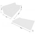 Folding mattress 200x70x10 cm - STYLE