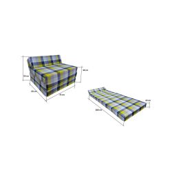 Fotel materac składany 200x70x10 cm 002