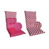 Dwustronny materac poduszka na krzesło fotel ogrodowy z wysokim oparciem 2863401