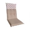 Dwustronny materac poduszka na krzesło fotel ogrodowy z wysokim oparciem 2863601