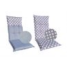 Dwustronny materac poduszka na krzesło fotel ogrodowy z wysokim oparciem 2864101