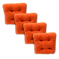 Poduszki pikowane na krzesła siedzisko 40 x 40 x 8 cm - 1333