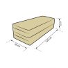 Materac składany 180 x 120 x 8 cm 1021
