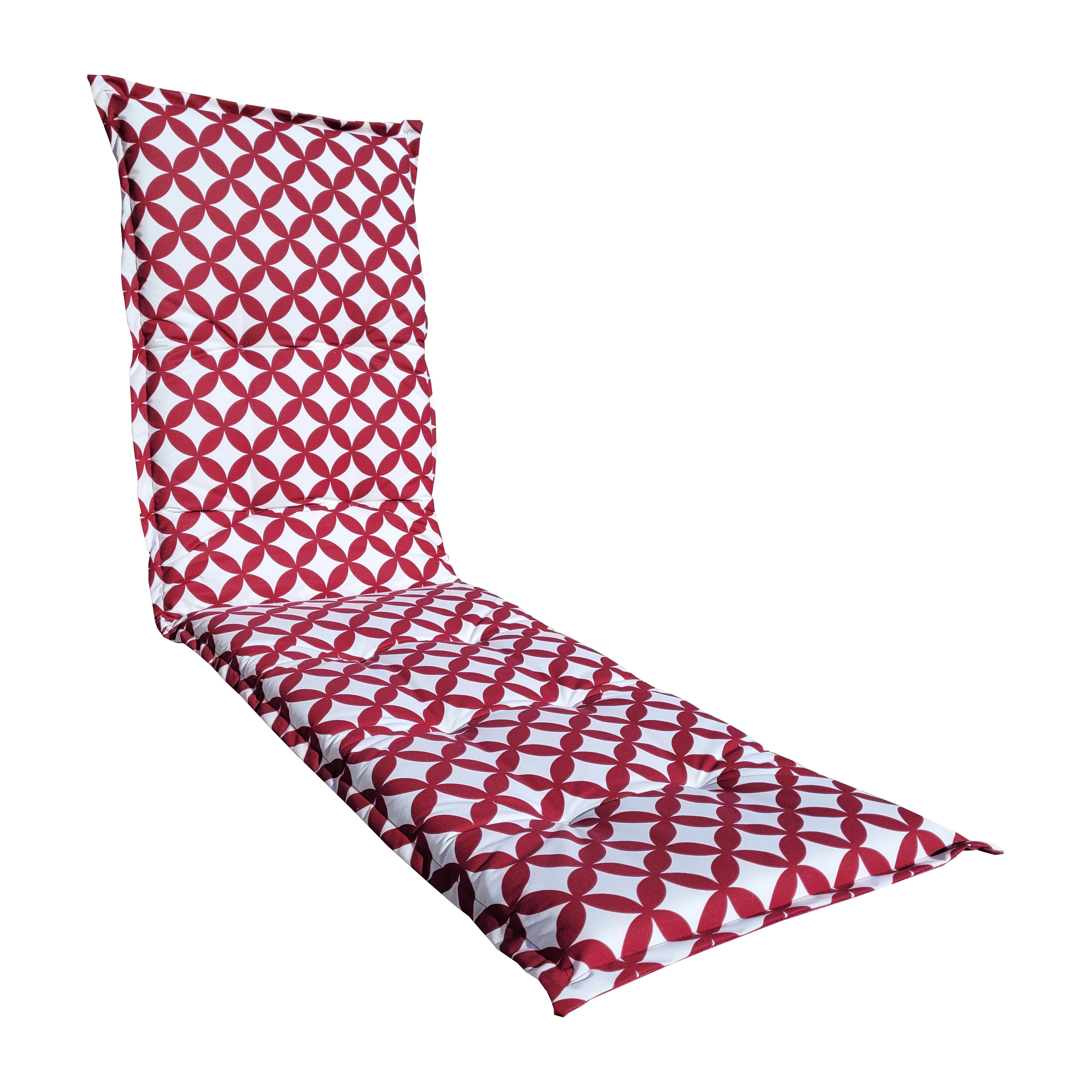 BPS Cuscini Per Sdraio Da Esterno – Set Da 2, 183 X 55.8 X 8.9 Cm, Tessuto Olifen UV, Con Cinghie Di Fissaggio